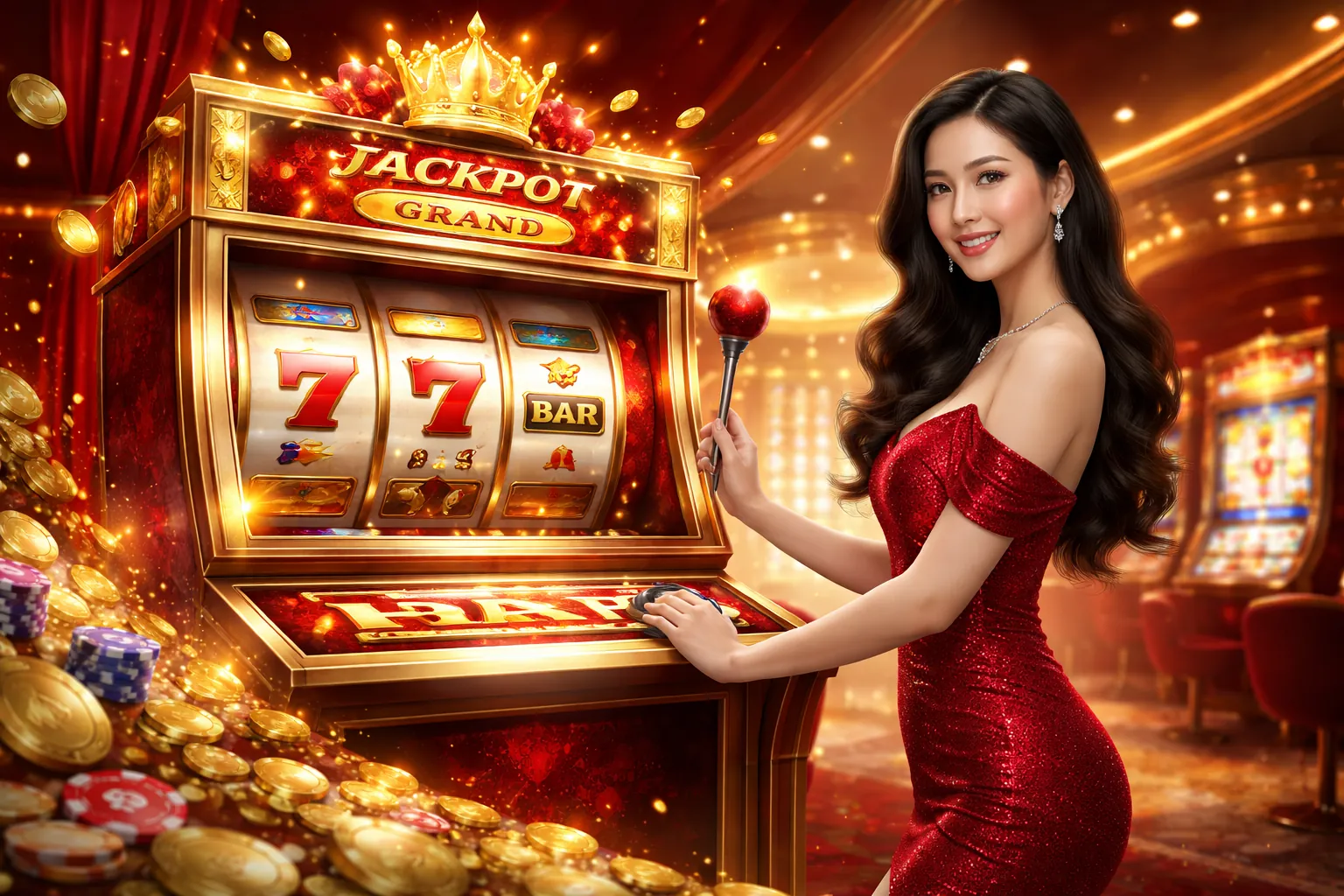 Hình ảnh chính về trò chơi slot game tại 98win cổng game, thể hiện các biểu tượng quay hũ và phần thưởng lớn